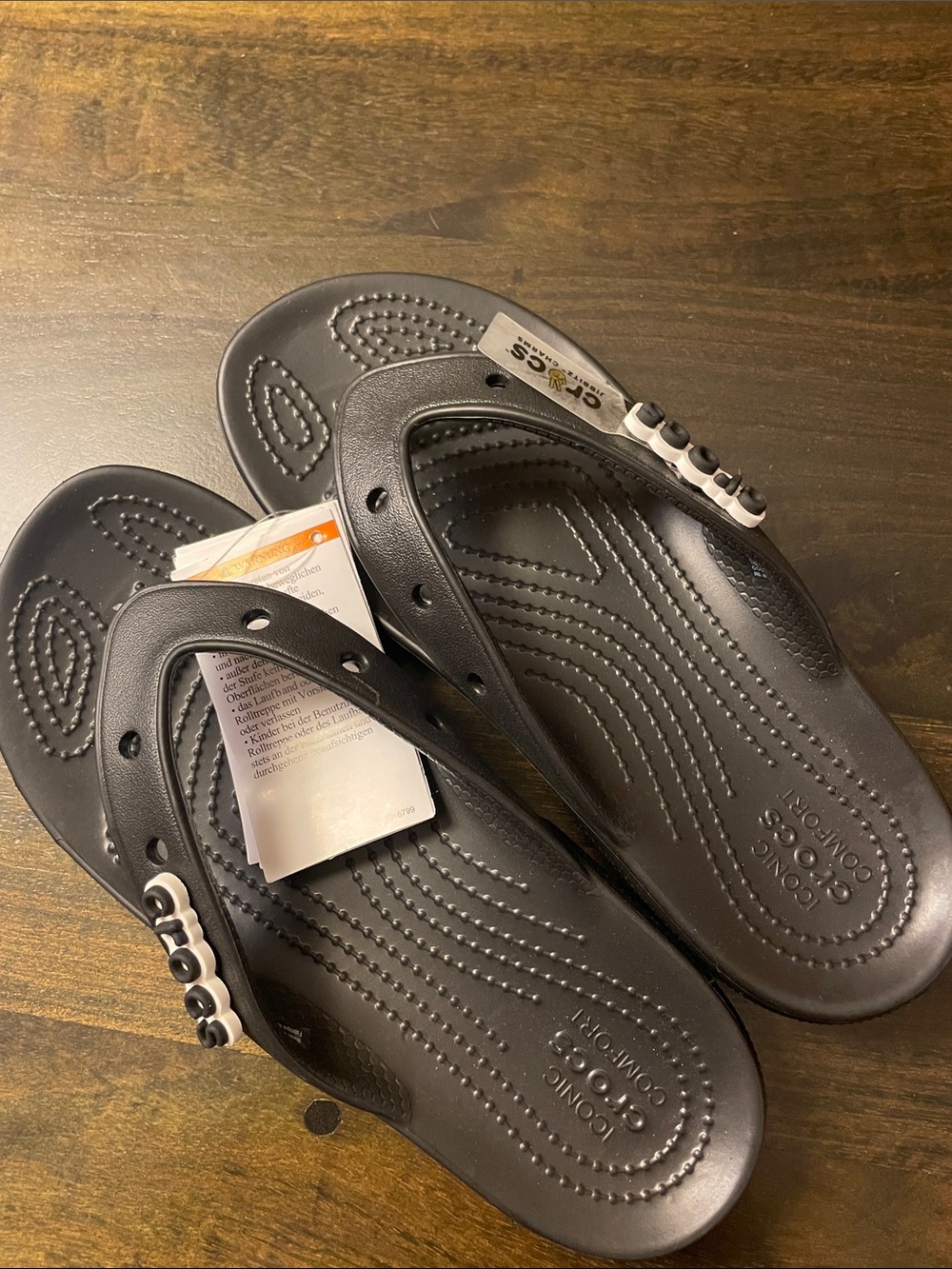 Crocs classic flip flops